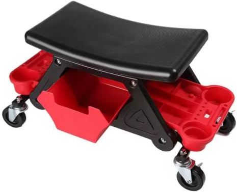 PETSOLA Tabouret Tailing Automobile Bas Tabouret Travail Garage Robuste pour Bricoleurs