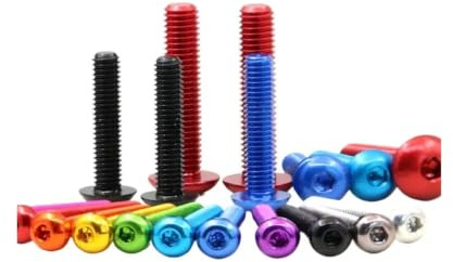 M2-M5 7075 Aviation Alloy Half Round Head Allen Socket Screw Anodized Colorful Colourful Machine Bolts