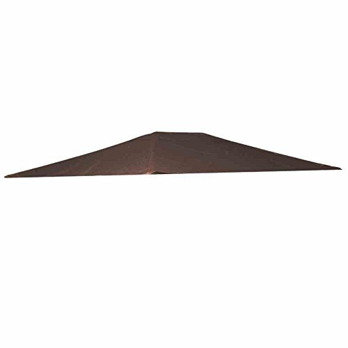 Siena Garden 733642 Tosca Toit pour Pavillon de Jardin Polyester Moka 3 x 4 m