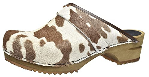 Sanita Caroline Open, Damen Clogs, Mehrfarbig (Brown Cow 3), 42 EU (8 UK)