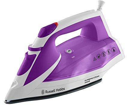 Russell Hobbs 23041 Supreme Steam Traditional Iron, 2400 W - White and Pink