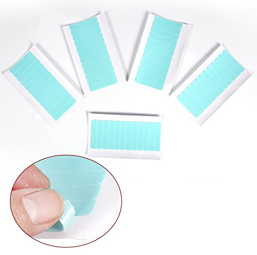Replacement Tapes Adhesive Strips for Tape Extensions Human Extensions Double Sided Beauty Tool 60pcs/set