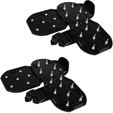 BEKATEQ Profi Nagelschuhe - 2 Paar - für Bodenbeschichtungen I Estrichschuhe optimal für Ausgleichsmasse I Ohne Abdrücke auf Epoxidharz & Bodenfarbe I Universalgröße mit hochwertiger Nagelsohle