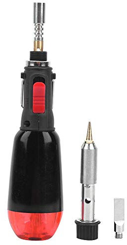 Butan Lötkolben Kit, Mini Butan Lötkolben, Tragbarer Gaslötkolben HT-1935-3, Multifunktionales Pneumatisches Butan Wärmestift Schweißwerkzeug