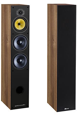 Davis Acoustics Hera 250 Noyer - Enceinte Colonne Passive 3 Voies/4 Haut-parleurs - Vendue à la pièce