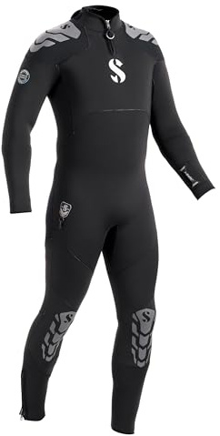 Scubapro Everflex 5/4 STM MN XL-Naturkautschuk Yulex Atemregler für Tauchen, Kaltwasser, Uni, Erwachsene, Schwarz, Einheitsgröße
