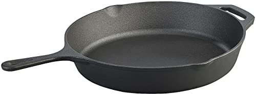 Tornwald-Schmiede Gusseisenpfanne: Gusseisen-Pfanne mit 6 cm hohem Rand, Ø 30 cm, pre-seasoned (Bratpfanne Induktion, Gusseisen-Pfanne für Grill, Guss)