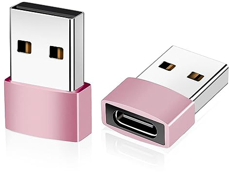 Usb 3.1 Type C Female To Usb 3.0 Male Adapter Converter | Type-C Female To Usb 3.0 Male Adapter | Usb C 3.1 Type C Female To Usb 3.0 Type A Male Port Converter For Android Mobiles. (Rose Gold)