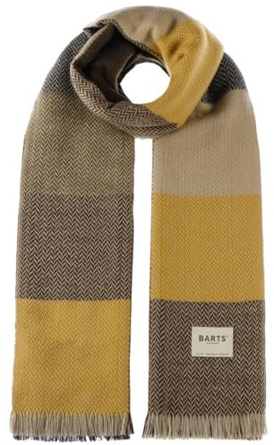 Barts Vaguer Schal Karoschal Damenschal Herrenschal Damen/Herren - mit Fransen Winter Herbst-Winter - One Size braun