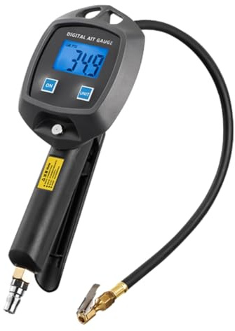 Sunmeit Digital Display DäCktrycksmäTare BiltillbehöR HöGprecisionsöVervakning Inflation Universal BildäCk Manometro