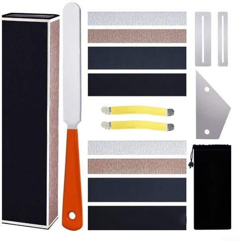 Gitarrenbauer-Werkzeug-Set, vielseitiges Gitarrenbauer-Werkzeug-Set für E-Gitarren, Akustikgitarren, Ukulelen und Bass-Instrumente