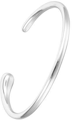 MILAKOO Unregelmäßiger Armreif Armband für Frauen Edelstahl Minimalistischer Statement-Schmuck Teardrop Cuff