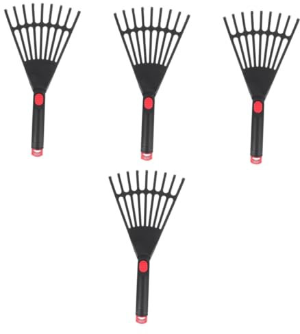 OSALADI 4pièces Râteau De Jardin Plastique pour Enlever Outil De Jardinage pour De Et Jardin Facile à Utiliser