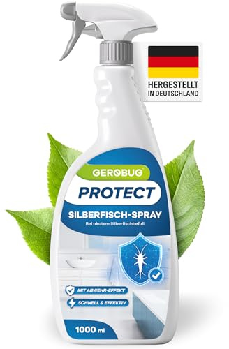 Silberfische-Spray mit Sofort-Effekt 1000 ml - Abwehr-Mittel gegen Silberfische & Papierfische, Alternative zu Silberfisch-Köderdose & Silberfischfalle, mit blumigen Zitrusduft