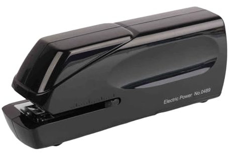 Grapadora eléctrica portátil multiusos para 20 hojas, adaptador de capacidad o grapadora eléctrica alimentada por pilas para oficina y hogar
