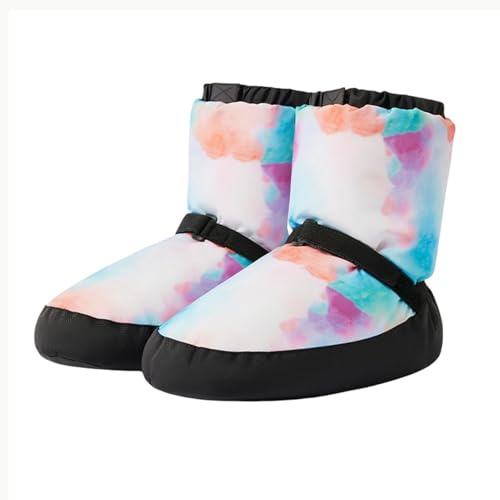 KAISUN Stivale Balletto, Warm Up Bootie, Scarpe da Ballo Donna, Dance Stivali Ballo Caldo Stivali Invernali Scarpe Allenamento Riscaldano(Dazzle Color,XS(32-35))