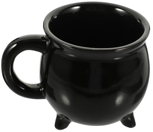 Cabilock Tazza Di Halloween Calderone Per Infusione Di Strega in Ceramica Unica Novità Per Tè E Cioccolata Calda