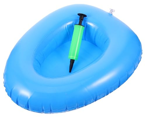 Healeved Bassin De Lit Gonflable Portable Plastique Pot De Nuit Léger Et Facile à Nettoyer Pour Personnes Alitées Femmes Enceintes Et Personnes Âgées