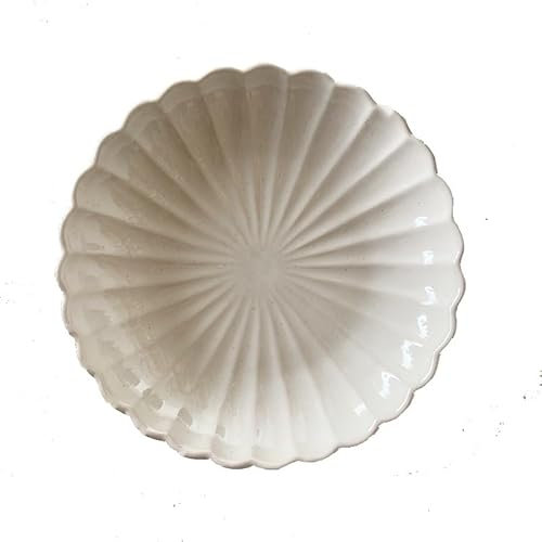 EINES Teller Abendessen Kreative Hause Nordic Stil Keramik Platte Geschirr Frühstück Steak Platte Gemüse Platte Dessert Runde Platte Suppe Platte Servierplatte Speiseteller der Empfangsparty(7PCS)