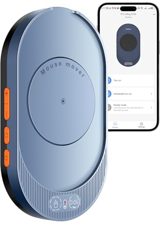 VAYDEER M4 Utra Mouse Jiggler mit App, Blau | App-Steuerung, einstellbarer Timer, Fernbedienung, für Homeoffice und PC
