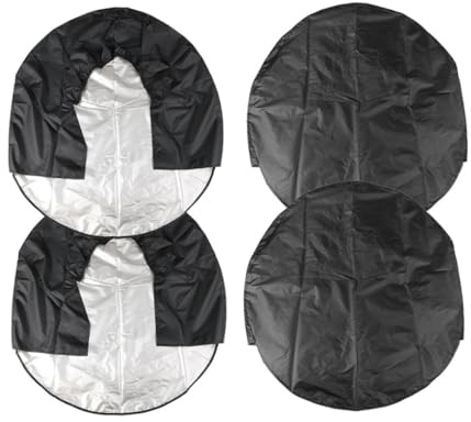 LOLIPPYY 4piezas Funda Protectora De Neumáticos para Coche RV Camión o Caravana Funda para Neumáticos De Repuesto Protector De Ruedas