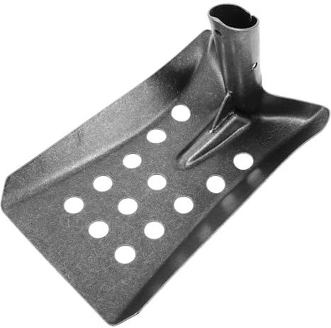 BAZEITFLOW Pala Metálica para Limpieza de Sumideros con Perforado Resistente y Portátil para Zanjas Drenajes y Alcantarillas Herramienta para Separar Barro y Desechos