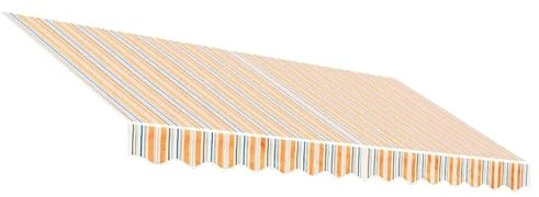 Telo di copertura per tenda multicolore, 3,5 x 2,5 m, 100% poliestere, con rivestimento in poliuretano, resistente ai raggi UV e impermeabile, ideale per terrazze, balconi e giardini