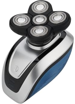 Rasoio Elettrico USB a Cinque Testine Flottanti 4d Uomo | Barba e Testa, Ipx6 Lavabile Sotto Acqua, Corpo Abs, Ricarica USB e Rasatura Intelligente
