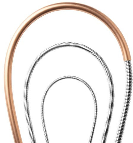 3-in-1 Copper Tube Bender, 43-Inch Long Spring, 1/4″, 5/16″ and 3/8″ Copper Pipe Bender, Bend Pipe to Any Angle, Manual Kink-Free Bending Tool for Plumbing, HVAC & DIY
