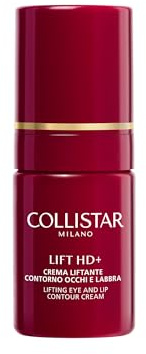 Collistar Lift HD+ Crema Liftante Contorno Occhi e Labbra, Effetto Lifting Immediato, Riduce Rughe, Stimola la Sintesi di Collagene ed Elastina, per Tutti i Tipi di Pelle, 15ml