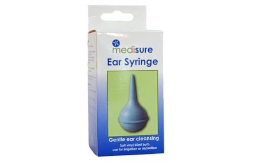 Medisure Ear Syringe - 60ml Bulb Syringe for Irrigation or Aspiration