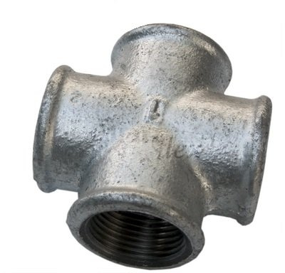 Temperguss Fitting Kreuzstück IG 1/2