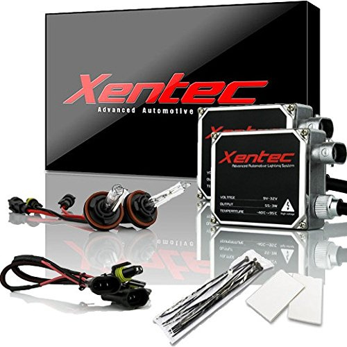 Xentec 55W Standard Size Ballasts x 2 bundle with 2 x Xenon Bulb H11 (H8/H9) offroad 6000K (Ultra White) offroad