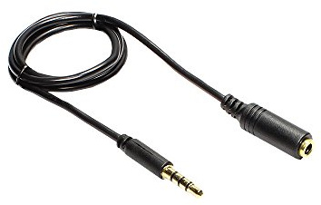 Bra anslutningar ljudförlängningskabel svart, 3-stift, stereo audio aux hane till kvinna, 20 m ljudförlängningskabel Förlängning – 4-polig 3.0 m Svart