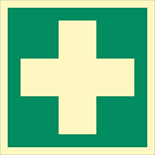 H.Klar Schild PVC Erste Hilfe D-E003 langnachleuchtend 200x200mm