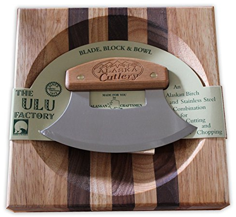 Ulu Factory Ulu Bowl set Birch Handle AK Cutlery