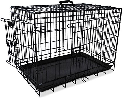 Nobby 62314 Transportkäfig für Hunde, faltbar, schwarz, 109 x 70 x 76 cm