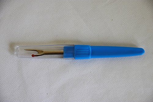 Telliswelt Nahttrenner groß 11 cm, blau, Knopflochtrenner mit Schutzkappe | Größeres Nähwerkzeug zum sauberen Öffnen von Nähten und Knopflöchern, mit Schutzkappe für sichere Aufbewahrung im Nähkorb.