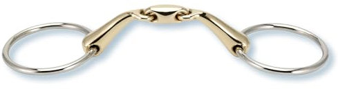 Stübben Gebiss 2223 Anatomische Wassertrense doppelt gebrochen - 14,5 cm - 16 mm - Sweet Copper