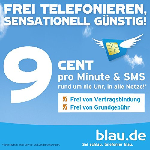 Blau Mobilfunk SIM-Startpaket inkl. 10 EUR Startguthaben