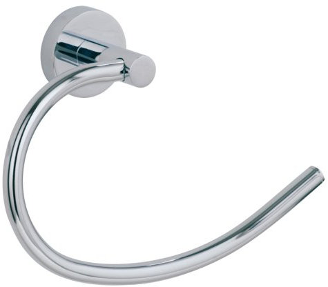 Nie Wieder Bohren hoom Handtuchring, Messing, verchromt, garantiert rostfrei, 150mm x 210mm x 63mm