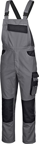 safetY&more Latzhose Extreme grau/schwarz, Gr. XXL