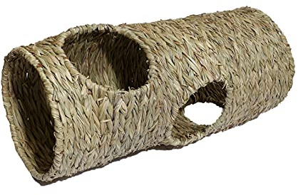 Rosewood Naturals Woven Jumbo Extra Long Play Tunnel, Small Animal Activity Toy, House and Hideout, for Rabbits, Guinea Pigs and Chinchillas, 50cm x 22cm