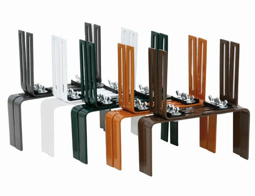 Siena Garden 3 Stück Blumenkastenhalter H-Form grün, für Brüstungen