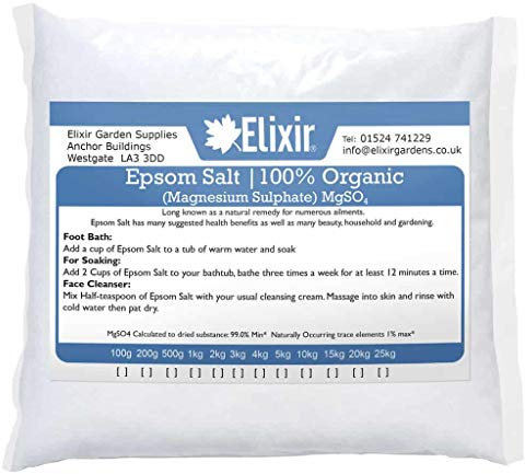 Elixir Gardens Pure Organic FCC Food Epsom Salt |10kg Polythene Bag
