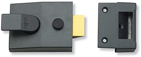 Yale B-89-DMG-60- Deadlocking Nightlatch Less Cylinders - 60mm - Dark Metallic Finish - High Security