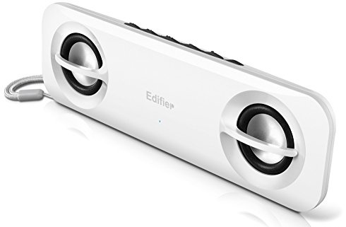 Edifier Audio Candy, mobiles Lautsprechersystem mit 2x 1,2W Satelliten, inklusive Tragetasche, weiß
