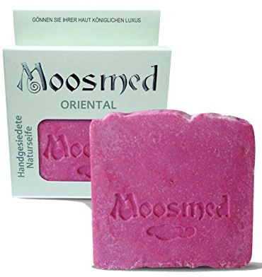 Moosmed Oriental Seife 100 g, Naturseife handgesiedet, vegan, milde Pflege