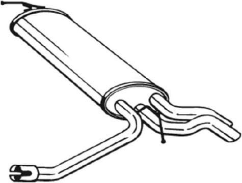 BOSAL Endschalldämpfer 175-087 | Kompatibel mit: MERCEDES-BENZ E-CLASS T-Model