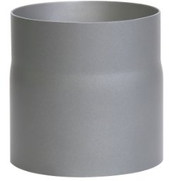 Kamino-Flam 331878 Flam Ofenrohr gussgrau, Rauchrohr aus Stahl für sichere Ableitung von Verbrennungsgasen, hitzebeständige Senotherm Beschichtung, geprüft nach Norm EN 1856-2, Maße: L 150 x Ø 150 mm